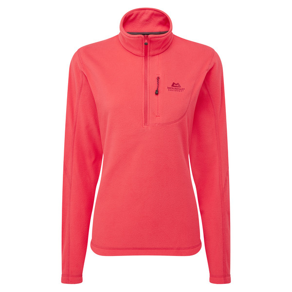 MICRO WMNS ZIP T Damen - Fleecepullover-HIBISCUS