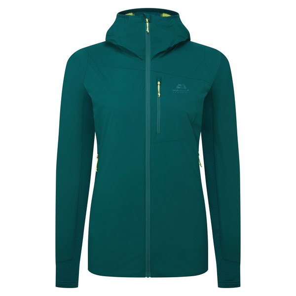 SWITCH PRO HOODED WMNS JACKET Damen - Isolationsjacke-DEEP TEAL