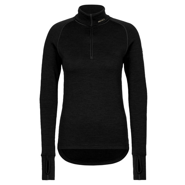 EXPEDITION MERINO 235 Z.NECK W Damen - Baselayer-Shirt-BLACK