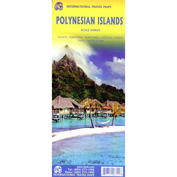 POLYNESIAN ISLANDS - Straßenkarte