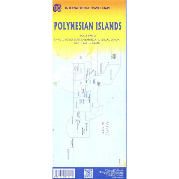 POLYNESIAN ISLANDS - Straßenkarte Ansicht 2