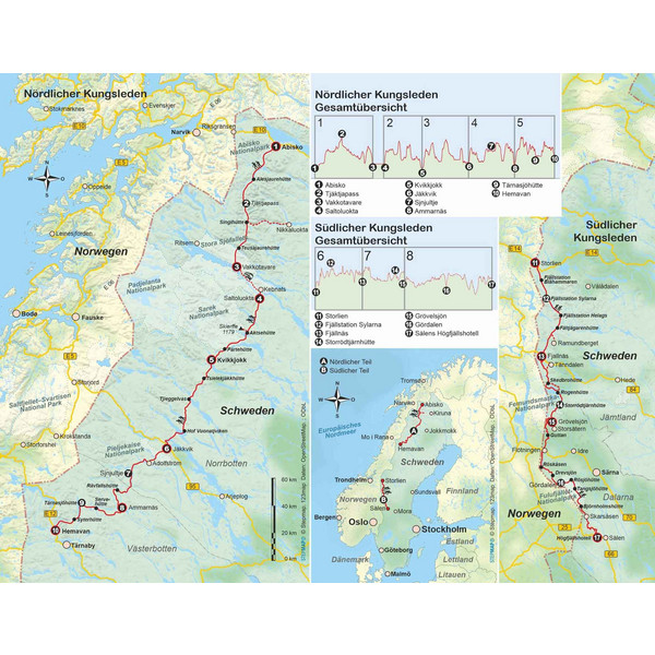 SCHWEDEN: KUNGSLEDEN - Wanderführer Ansicht 3