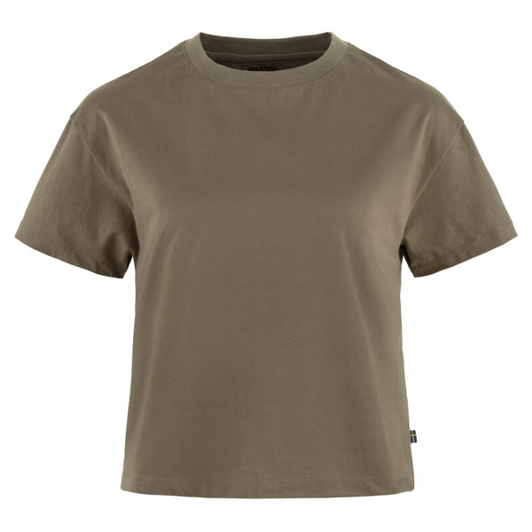 CLASSIC SHORT T-SHIRT W Damen - T-Shirt-SUEDE BROWN