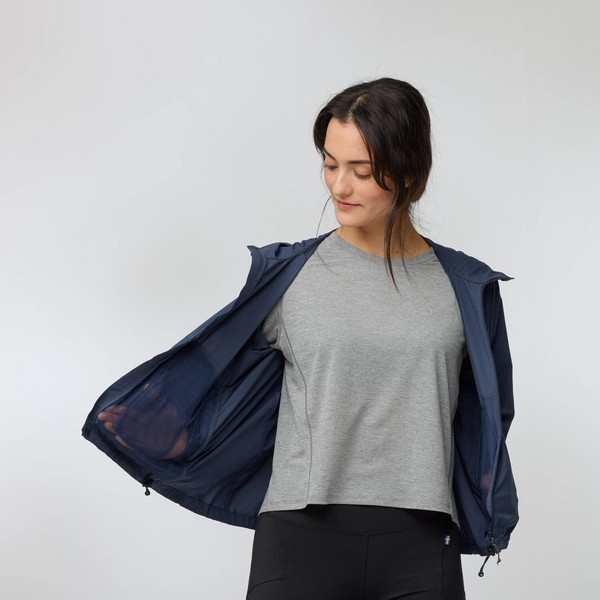 Fjällräven HIGH COAST SHORT WIND HOODIE W Damen - Softshelljacke Ansicht 13