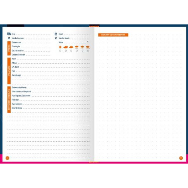 REISE KNOW-HOW WOHNMOBIL-TOURGUIDE LOGBUCH - Notizbuch Ansicht 2