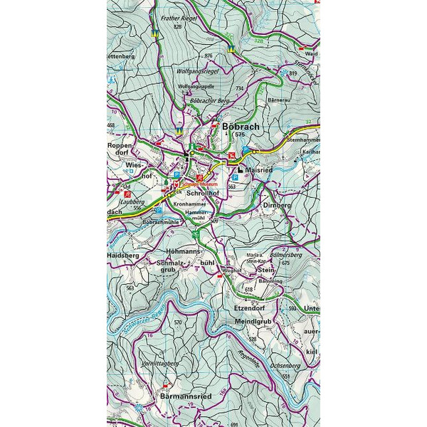BAYERISCHER WALD NATIONALPARK, NR. 54, OUTDOORKARTE 1:35 000 - Karte Ansicht 2