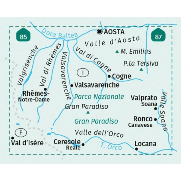KOMPASS WANDERKARTE 86 PARCO NAZIONALE GRAN PARADISO Ansicht 2