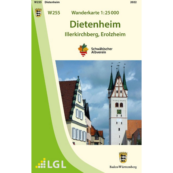W255 WANDERKARTE 1:25 000 DIETENHEIM Ansicht 1