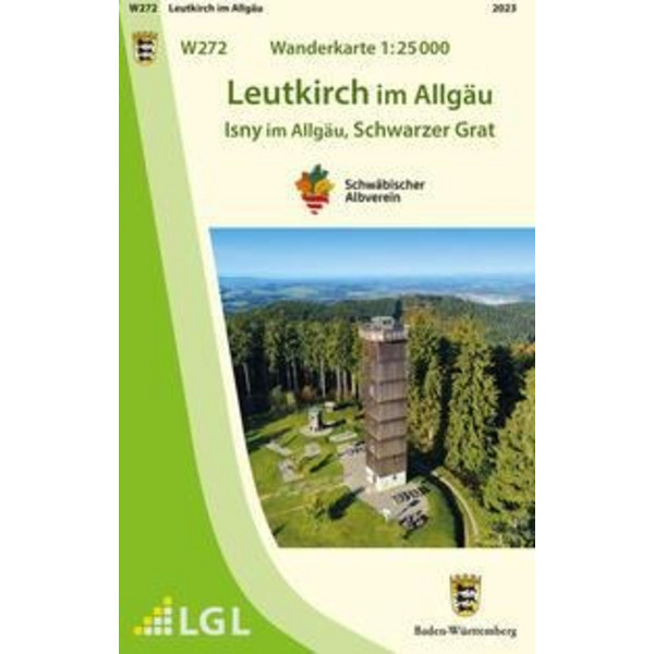 W272 WANDERKARTE 1:25 000 LEUTKIRCH IM ALLGÄU Ansicht 1