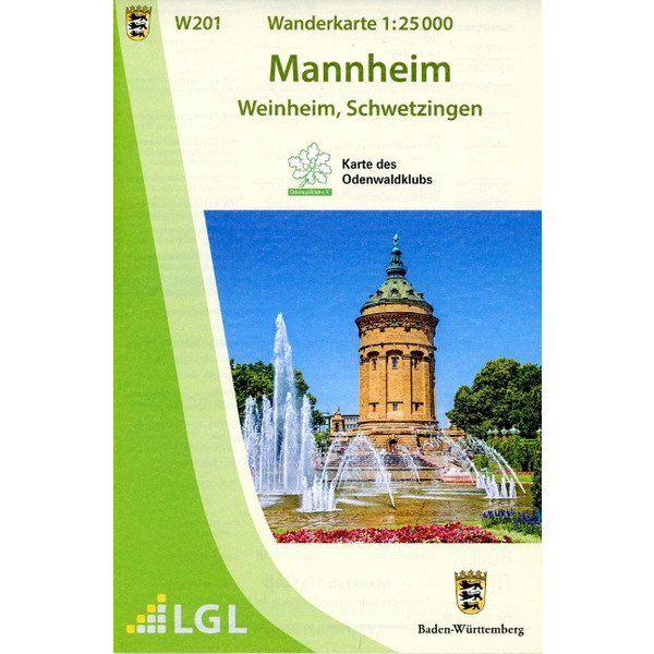 W201 WANDERKARTE 1:25 000 MANNHEIM