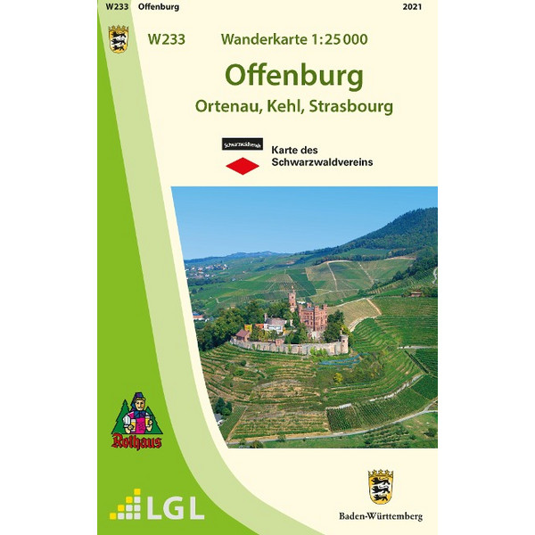 WANDERKARTE 1:25 000 OFFENBURG Ansicht 1