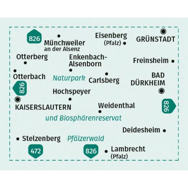 KOMPASS WANDERKARTE 471 PFÄLZERWALD NORD 1:25.000 Ansicht 2