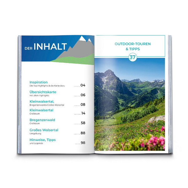 KOMPASS INSPIRATION KLEINWALSERTAL & BREGENZERWALD - Wanderführer Ansicht 3