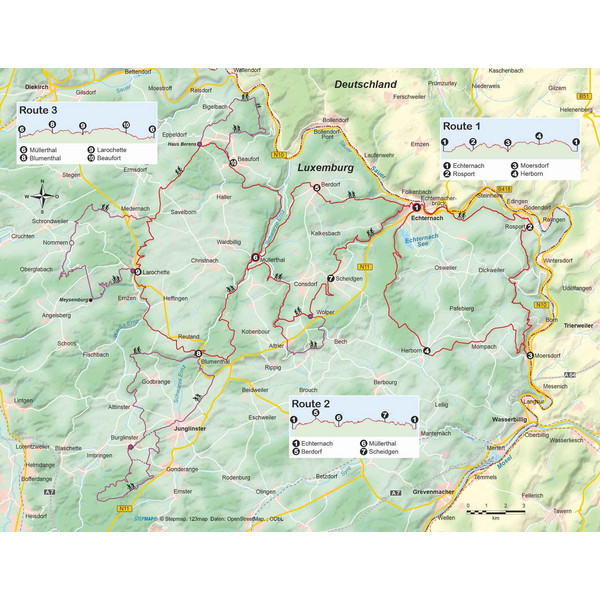 LUXEMBURG: MULLERTHAL TRAIL - Wanderführer Ansicht 3
