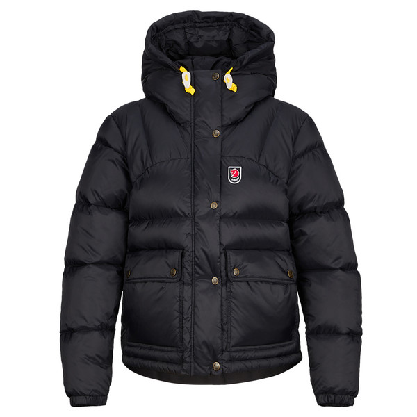 EXPEDITION DOWN CROPPED JACKET W Damen - Daunenjacke-BLACK
