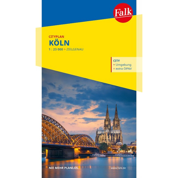 FALK CITYPLAN KÖLN 1:23.000 - Stadtplan Ansicht 1