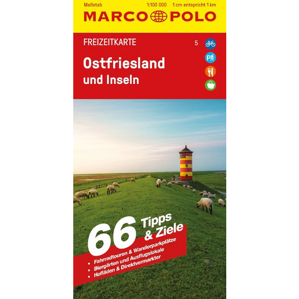 MARCO POLO FREIZEITKARTE 5 OSTFRIESLAND UND INSELN 1:100.000 Ansicht 1