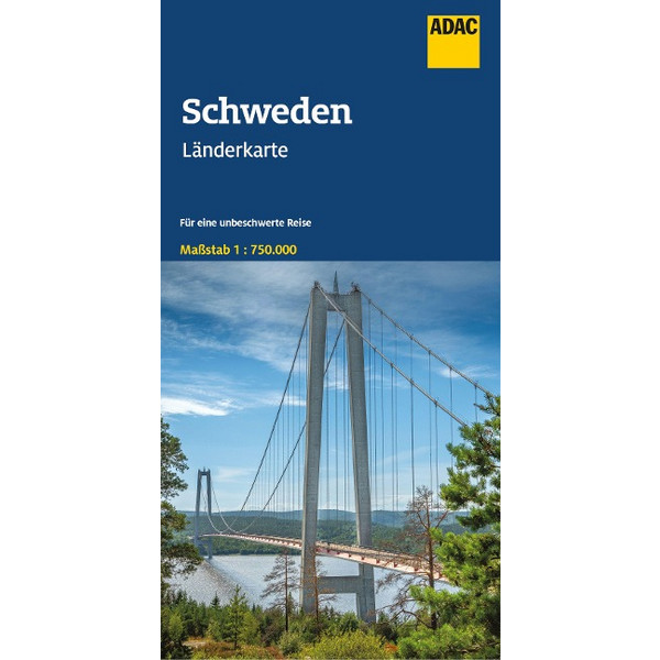 ADAC LÄNDERKARTE SCHWEDEN 1:750.000 - Straßenkarte