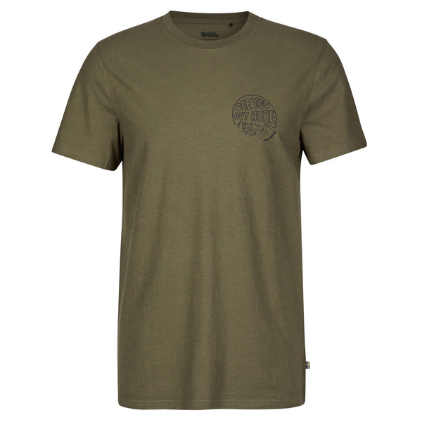 HEMP BLEND OUT HERE T-SHIRT M Herren - T-Shirt-GREEN