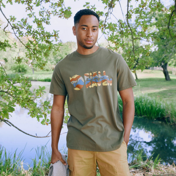 Fjällräven MULTICOLOR LOGO T-SHIRT M Herren - T-Shirt Ansicht 10