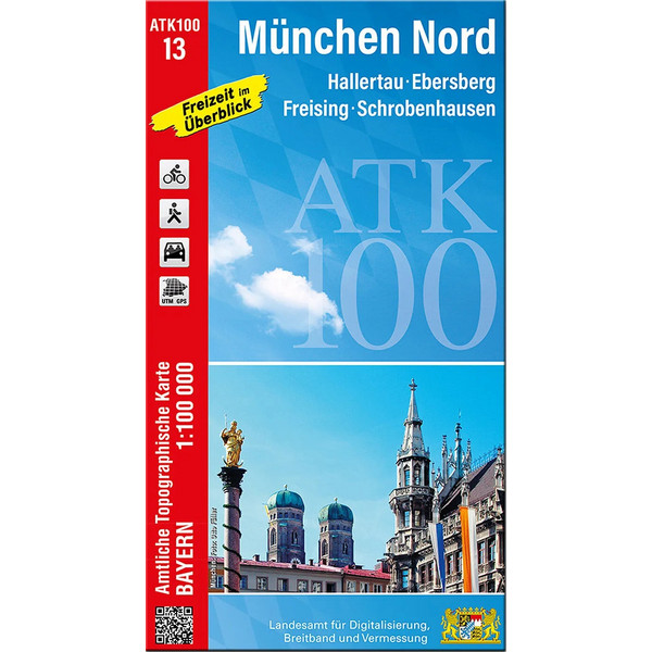 ATK100-13 MÜNCHEN NORD (AMTLICHE TOPOGRAPHISCHE KARTE) - Wanderkarte Ansicht 1