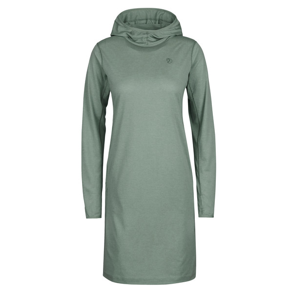 ABISKO SUN-HOODIE DRESS W Damen - Kleid-PATINA GREEN