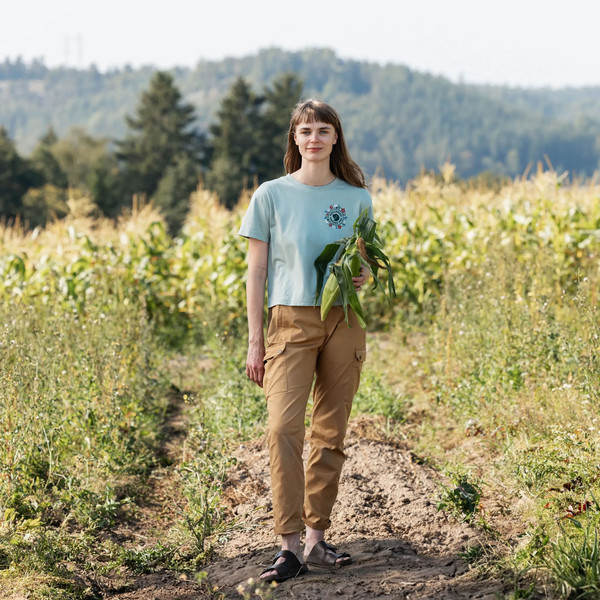 Fjällräven FJÄLLBLOMSTER LOGO T-SHIRT W Damen - T-Shirt Ansicht 11