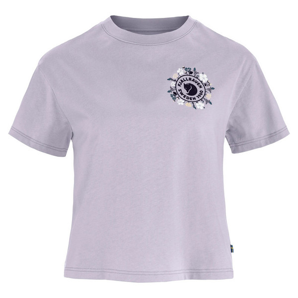 FJÄLLBLOMSTER LOGO T-SHIRT W Damen - T-Shirt-LAVENDER MIST