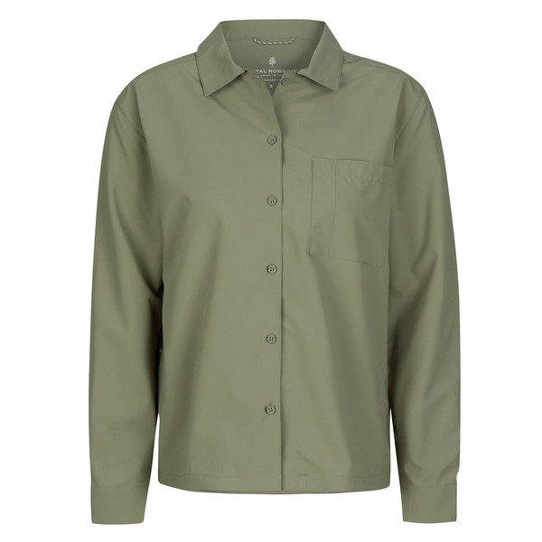 W EXPEDITION III L/S Damen - Outdoor Bluse-FIDDLEHEAD