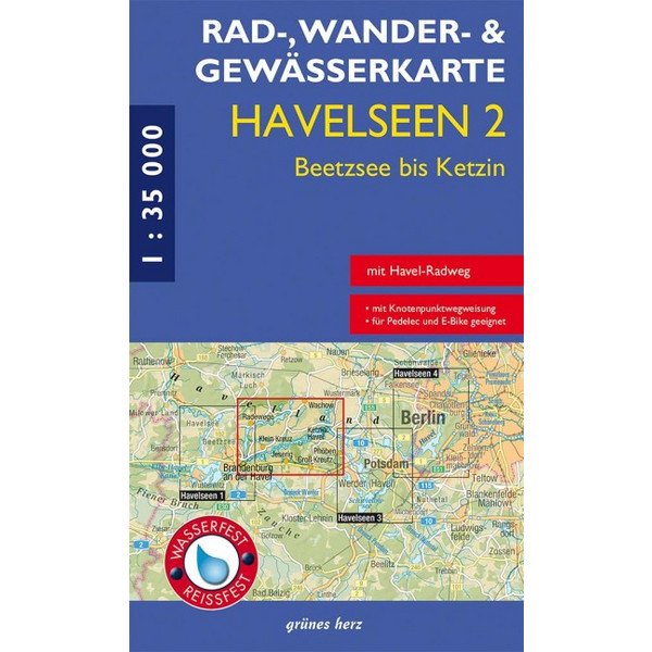 RAD-, WANDER- UND GEWÄSSERKARTE HAVELSEEN 2 Ansicht 1