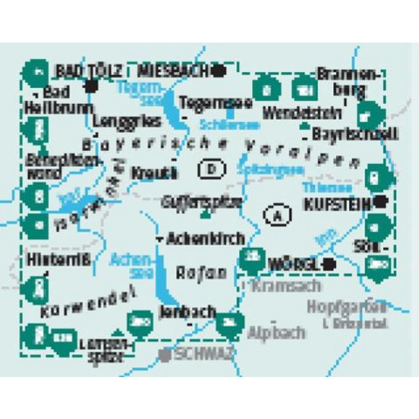 KOMPASS WANDERKARTEN-SET 797 MÜNCHNER HAUSBERGE OST Ansicht 2