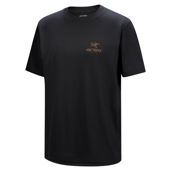 KRAGG SL COTTON BIRD WORD SS M Herren - T-Shirt-24K BLACK