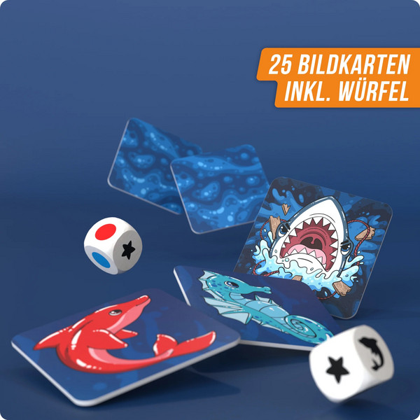 Denkriesen DENKRIESEN - HAIFISCHEN - 'EIN SPIEL MIT BISS' - Reisespiel Ansicht 3