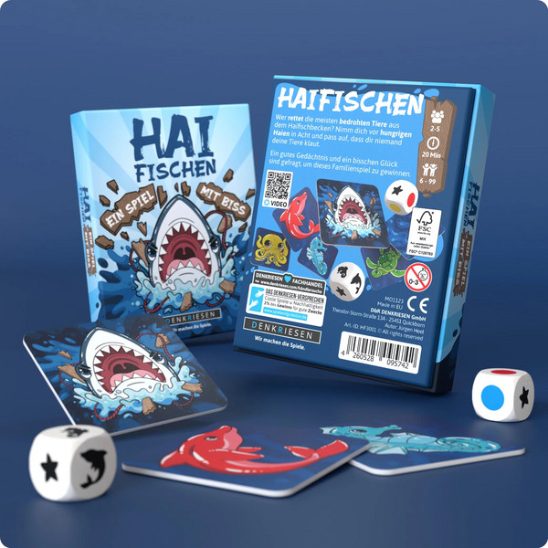 Denkriesen DENKRIESEN - HAIFISCHEN - 'EIN SPIEL MIT BISS' - Reisespiel Ansicht 4