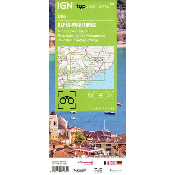 6 ALPES MARITIMES - Straßenkarte Ansicht 2