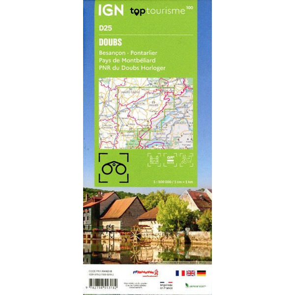 25 DOUBS BESANÇON - Straßenkarte Ansicht 2