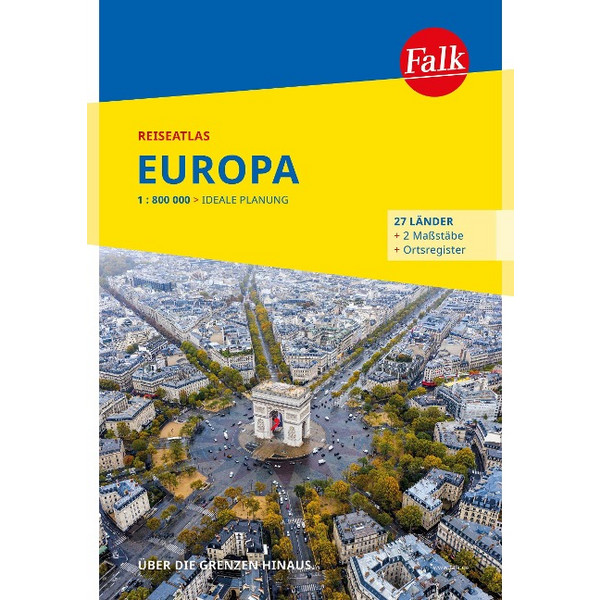 FALK REISEATLAS EUROPA 1:800.000 - Straßenkarte Ansicht 1