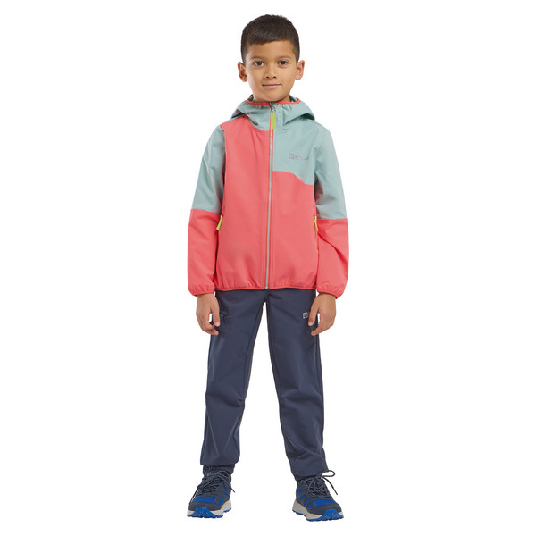 Jack Wolfskin TURBULENCE HOODED JKT K Kinder - Softshelljacke Ansicht 13