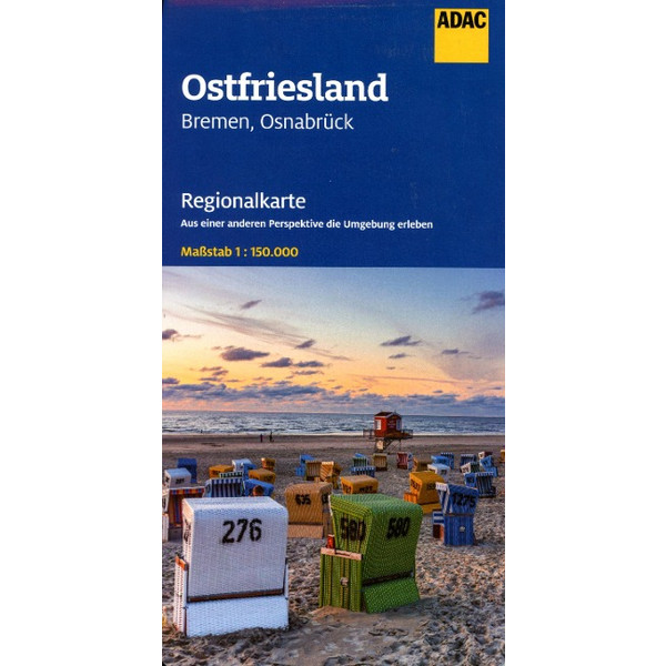 ADAC REGIONALKARTE 04 OSTFRIESLAND 1:150.000 - Straßenkarte Ansicht 1