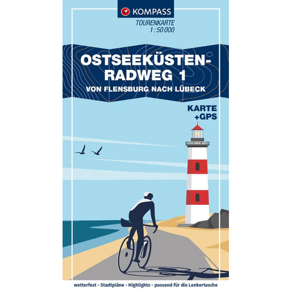 KOMPASS FAHRRAD-TOURENKARTE OSTSEEKÜSTENRADWEG 1 Ansicht 1