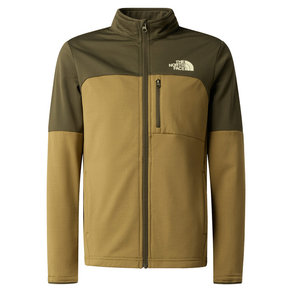 TEEN HIKE MIDLAYER FZ Kinder - Fleecejacke-NEW TAUPE GREEN/CEDAR