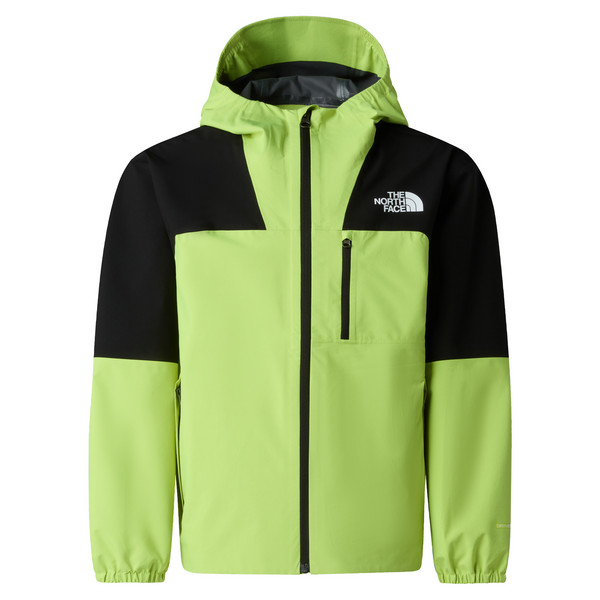 TEEN HIKE PACKABLE SHELL Kinder - Regenjacke-TNF BLACK/FIZZ LIME