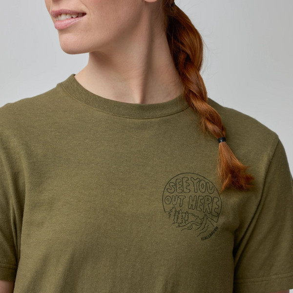 Fjällräven HEMP BLEND OUT HERE T-SHIRT W Damen - T-Shirt Ansicht 6
