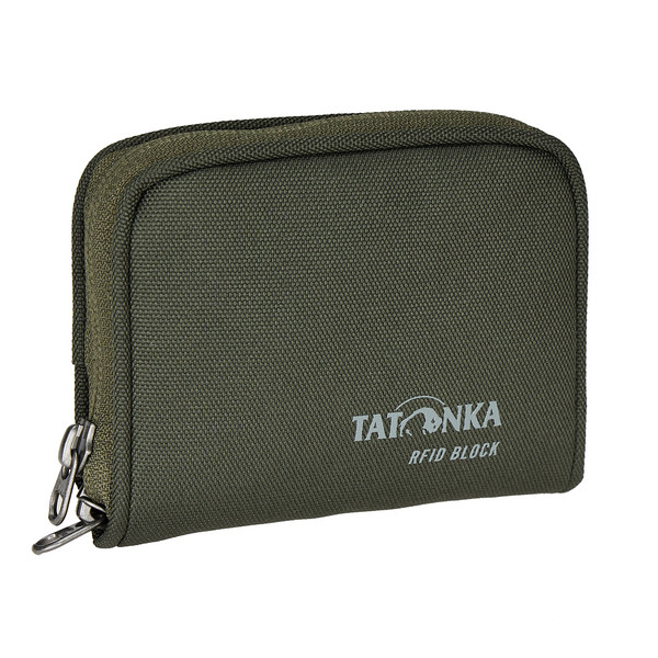 ZIP MONEY BOX RFID BLOCK - Portmonee-OLIVE