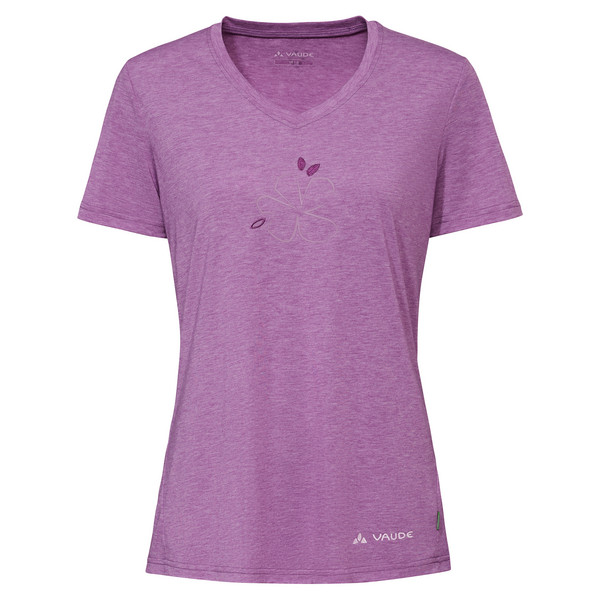 WOMEN'S SKOMER PRINT T-SHIRT III Damen - Funktionsshirt-MAGENTA UNI