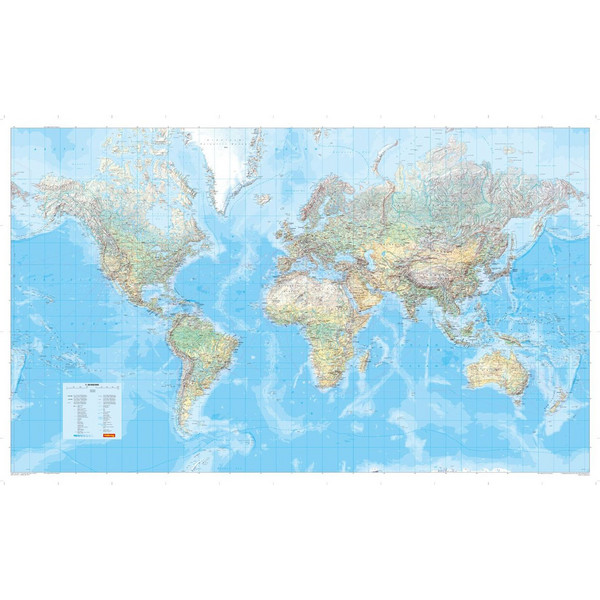 MARCO POLO DIE GROßE WELTKARTE (PHYSISCH) 1:30 000 000 - Weltkarte Ansicht 1