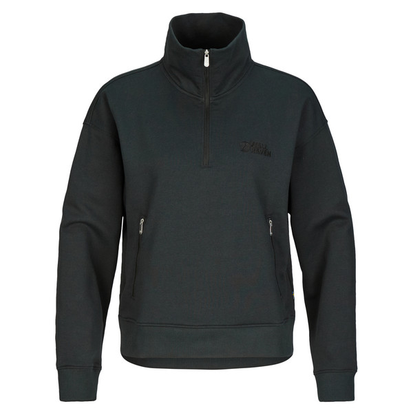 VARDAG HALF ZIP SWEATER W Damen - Sweatshirt-BLACK