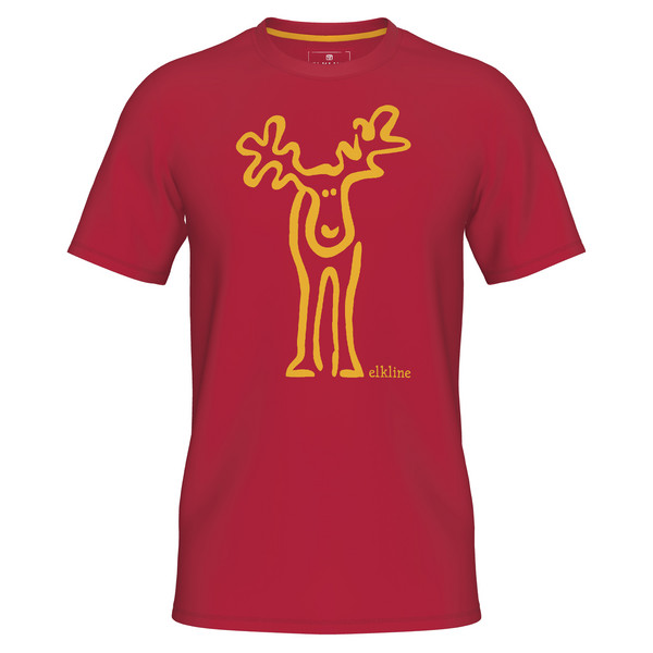 RUDÖLFCHEN Kinder - T-Shirt-DARKRED-OLDGOLD