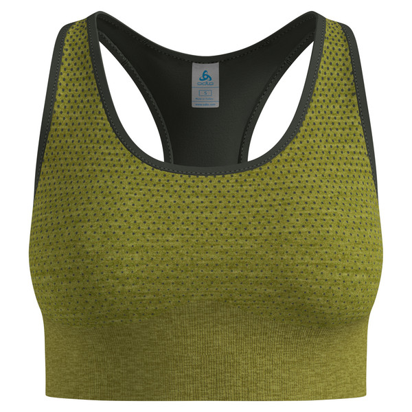 SEAMLESS MEDIUM - PADDED SPORT BRA Damen - Sport BH-GUACAMOLE MELANGE