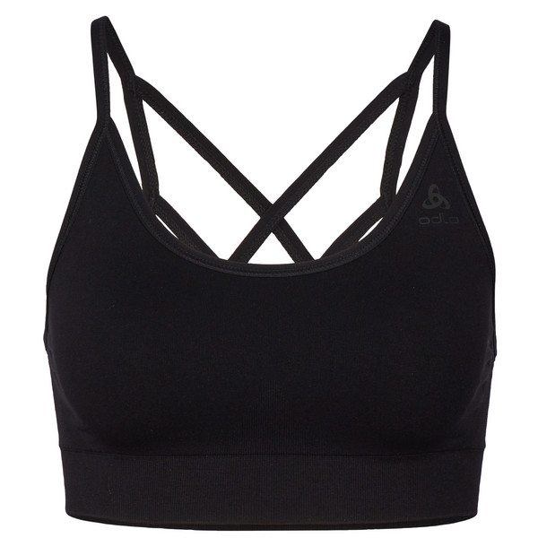 SEAMLESS LOW SPORT BRA Damen - Sport BH-BLACK - GREY MELANGE